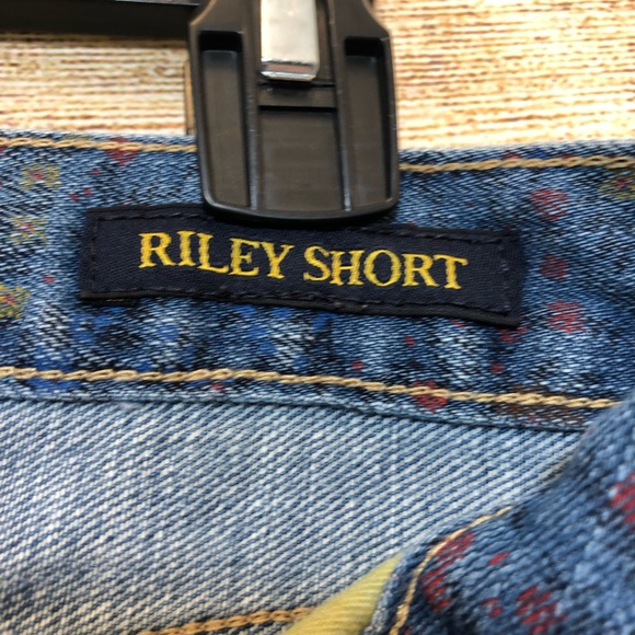 Lucky Brand Riley Blue Jean Short Wild Flower - Picture 5 of 5